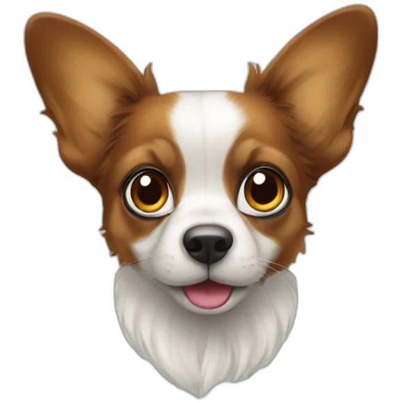 un papillon sur un nez  emoji