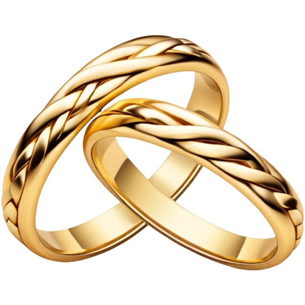 Wedding rings intertwined emoji