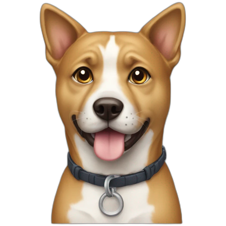 Chat sur chien emoji