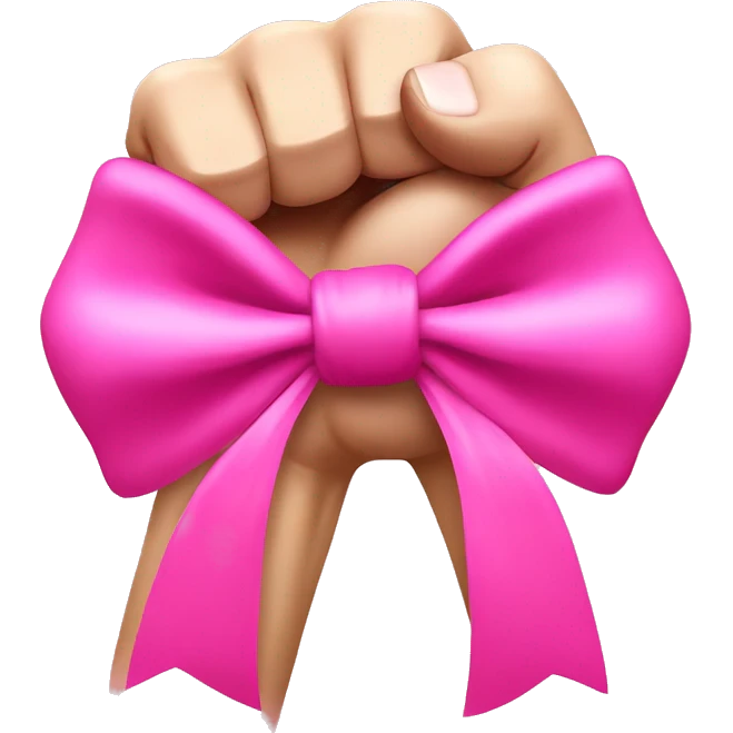  biceps with a pink bow emoji