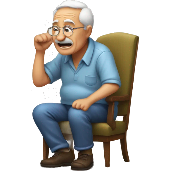 farting grandfather emoji