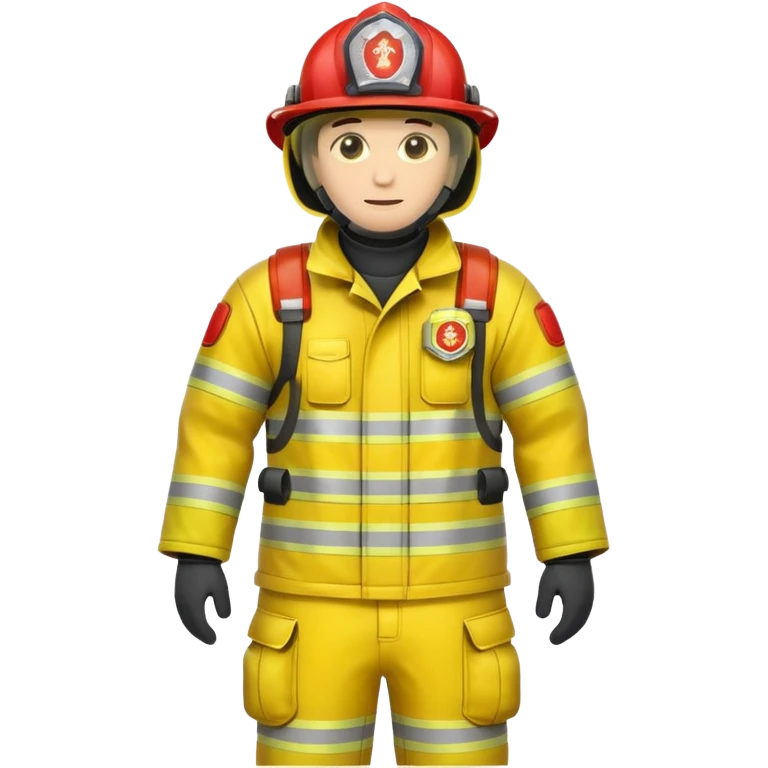 yellow Firefighter Suit no human emoji
