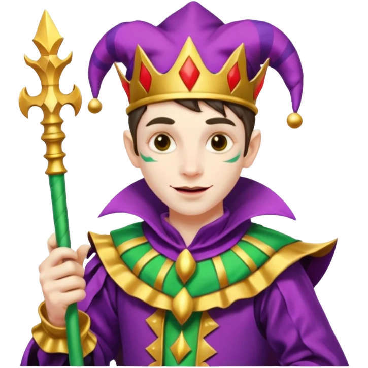 a wrangled jester emoji