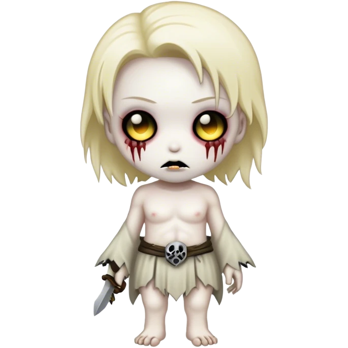 Undead in chibi style emoji