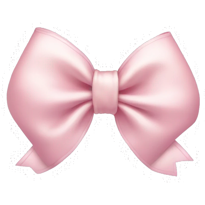 Light pink bow emoji