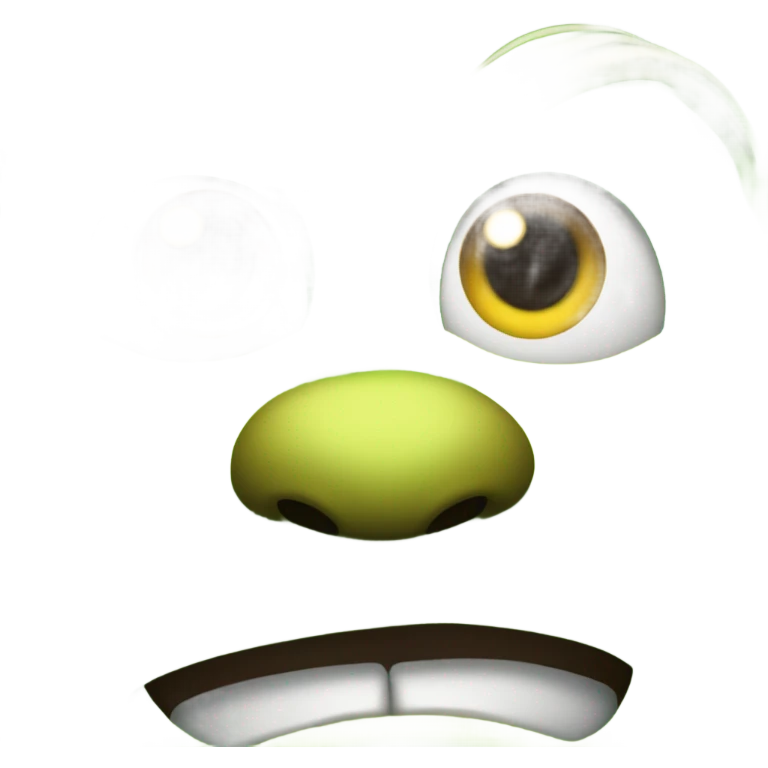 Smirking grinch face emoji