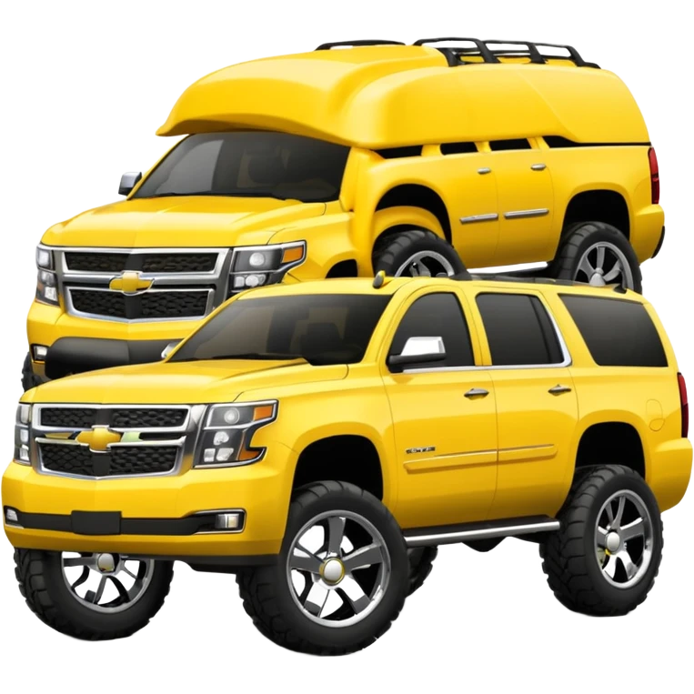 Chevrolet Suburban Yellow Custom emoji