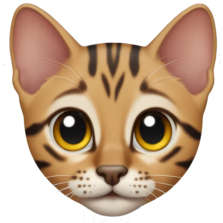 Bengal kitten emoji