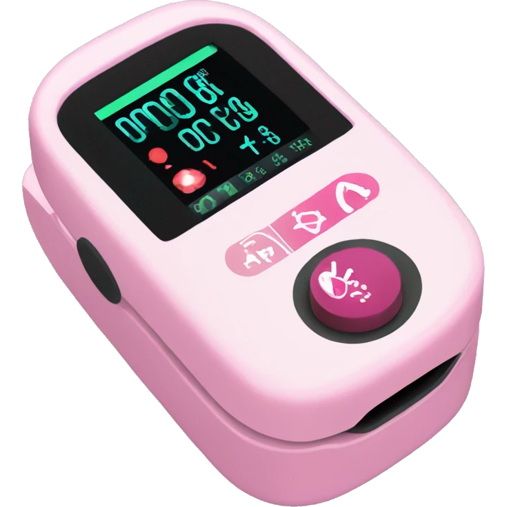 Pink pulse oximeter  emoji
