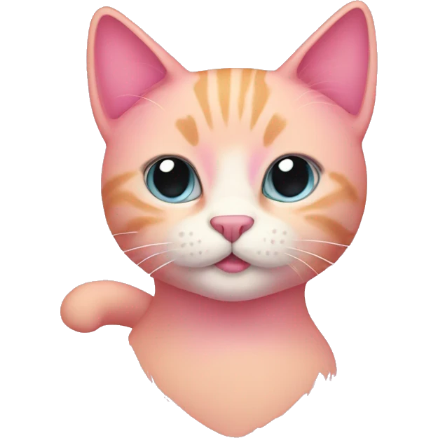 Pink cat  emoji