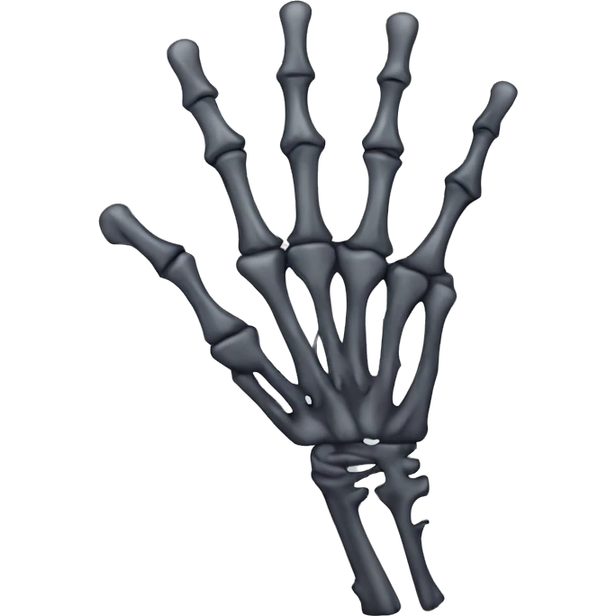 Skeleton hand emoji