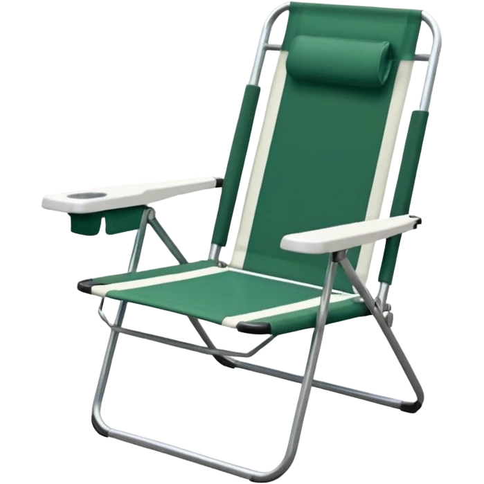 forest green and white lawn chairf emoji