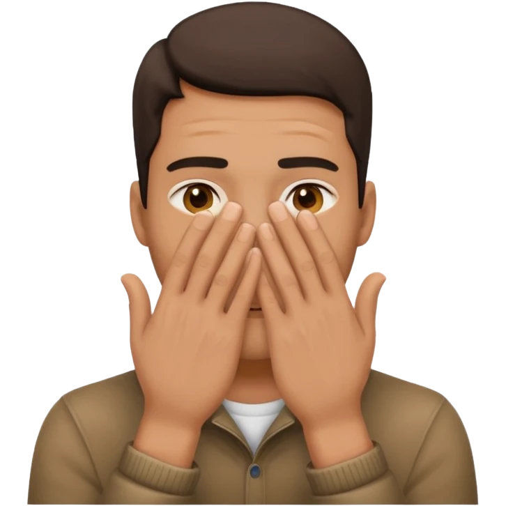 ผู้ชายปิดหน้า emoji