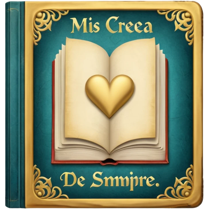 just only a book with the name "mis creencias de siempre"  emoji