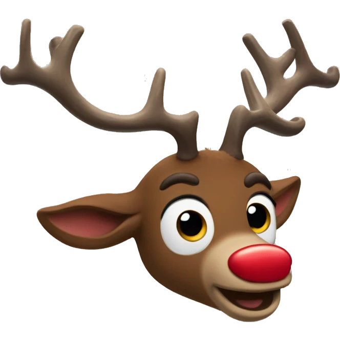 rudolph the red nosed reindeer emoji