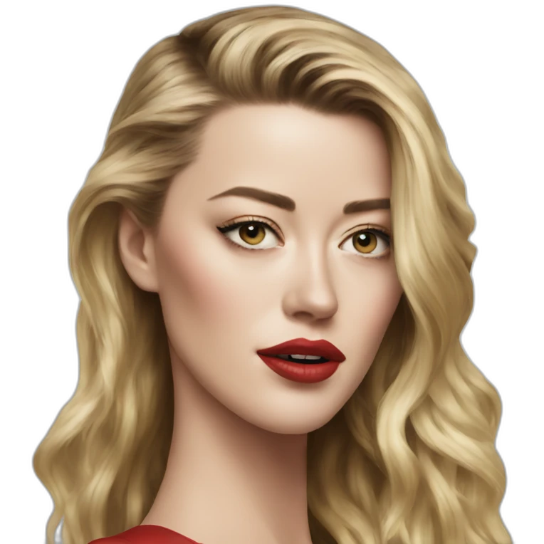 Portrait Amber Heard emoji