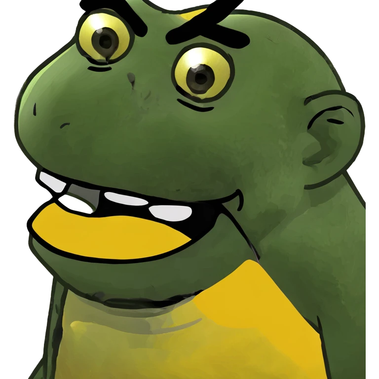 monkey with yellow crooked teeth  emoji