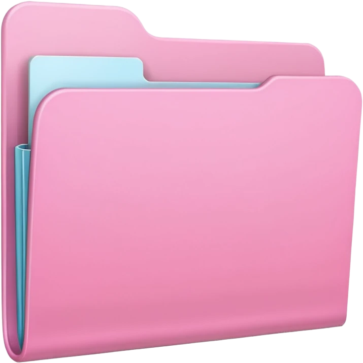 light gradation Pink empty plain folder emoji