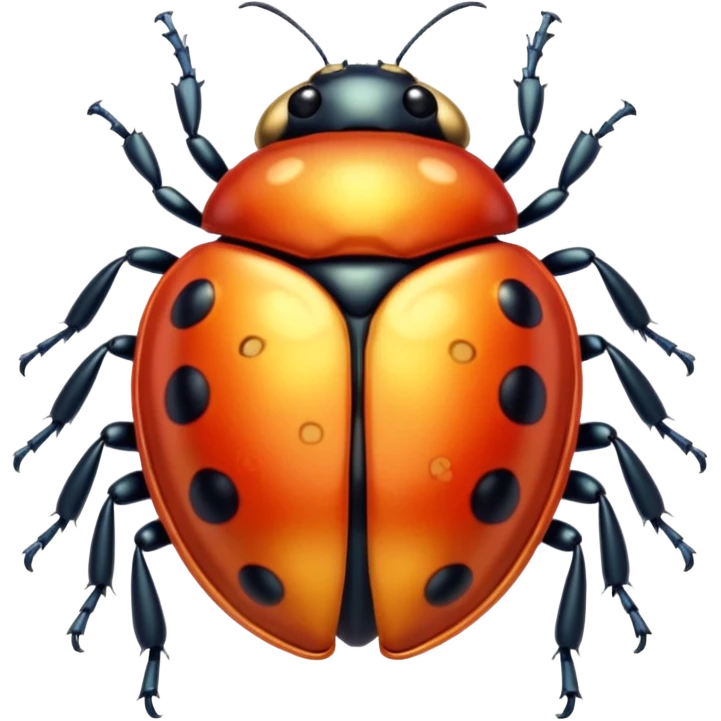 Beautiful Golden Ladybug emoji