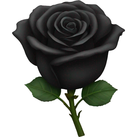 Black rose emoji
