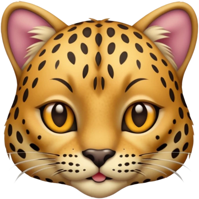 prehistoric cat wearing leopard skin emoji