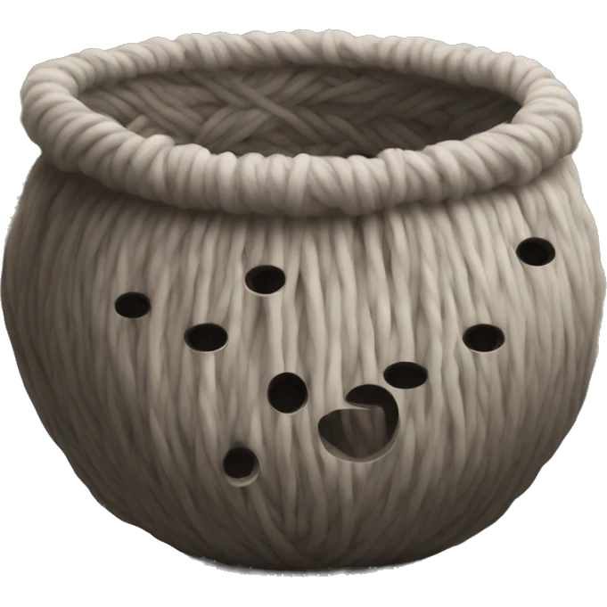 Yarn bowl hole emoji