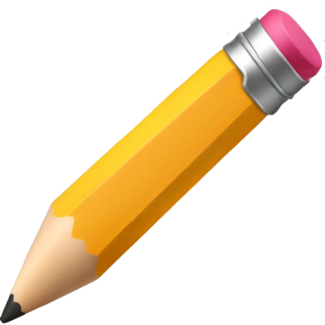 Large pencil emoji