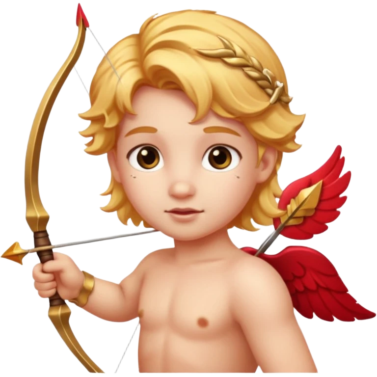 Cupid with bow and arrow emoji