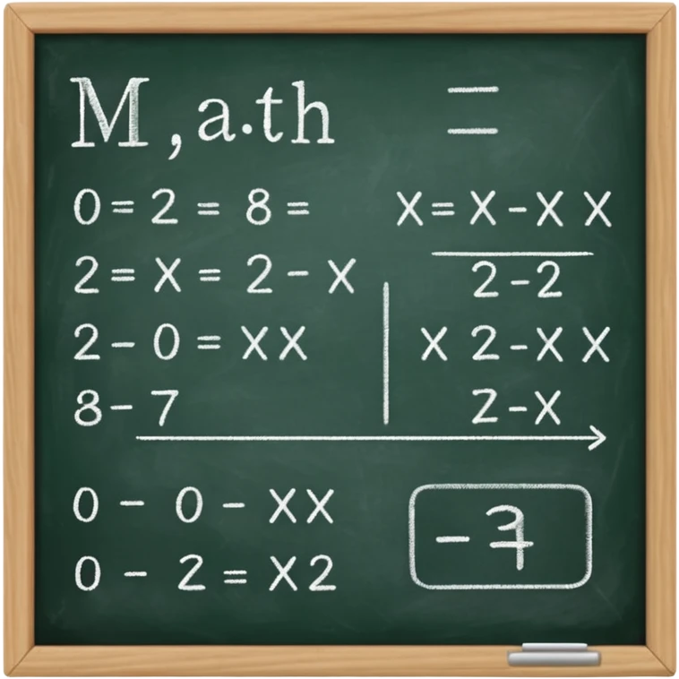 math formula on a chalkboard emoji