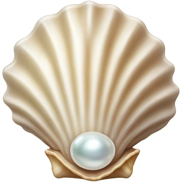 Seashell with pearl emoji