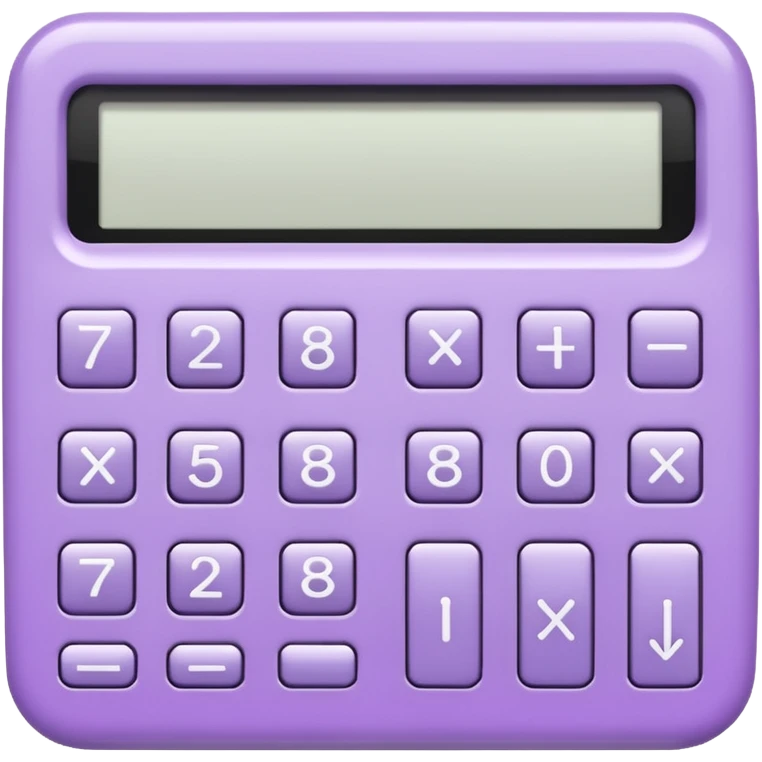 blank LILAC CALCULATOR emoji