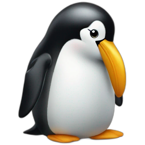 pinguin-send-a-kiss emoji