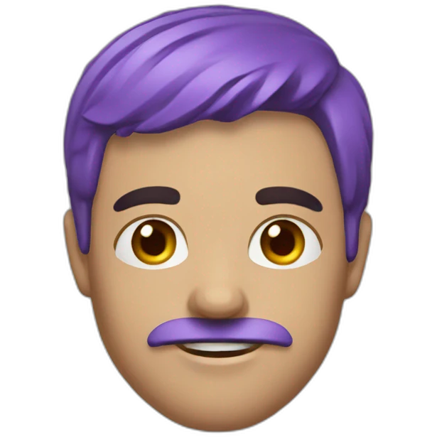 Fioletowe oczy emoji