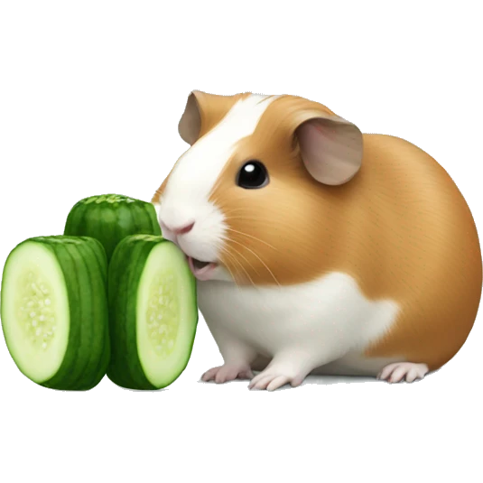Guineapig eating cucumber emoji