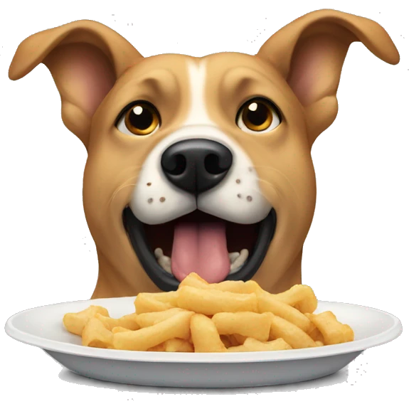 DOG EATING emoji