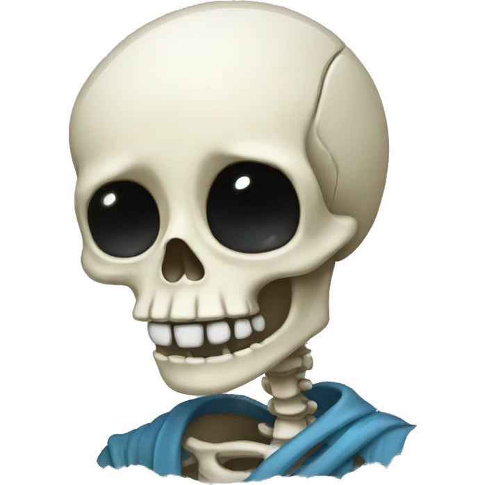 The Crying Skeleton emoji