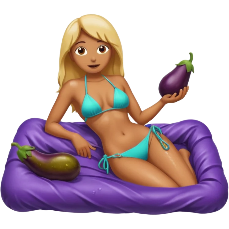 👙💦🍆🍆🛏️⛓️ emoji