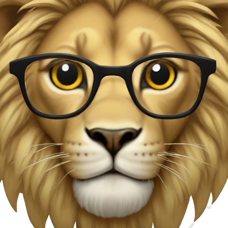 glases eye lion emoji