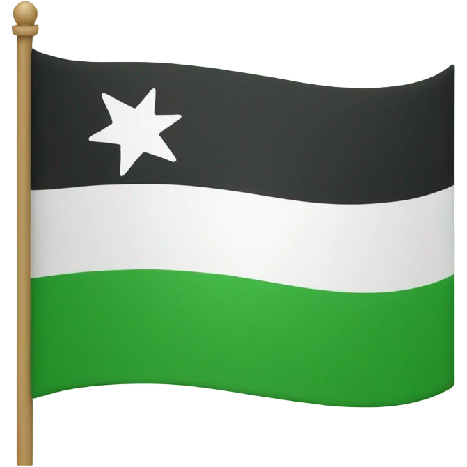 Take this flag 🇸🇱 and put a white star In the middle of the green part emoji