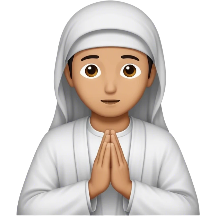 Un faccina che prega Allah  emoji