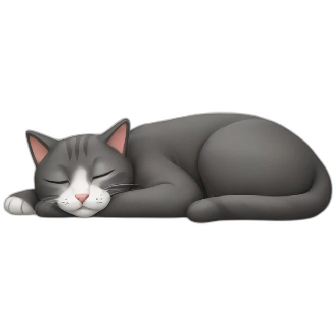 sleeping cat emoji