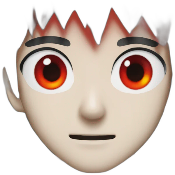 naruto with red eyes emoji