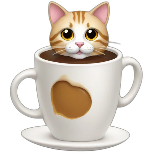 cat coffee emoji