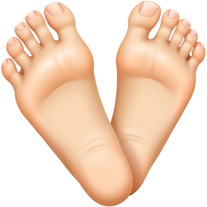 foot with spread toes emoji