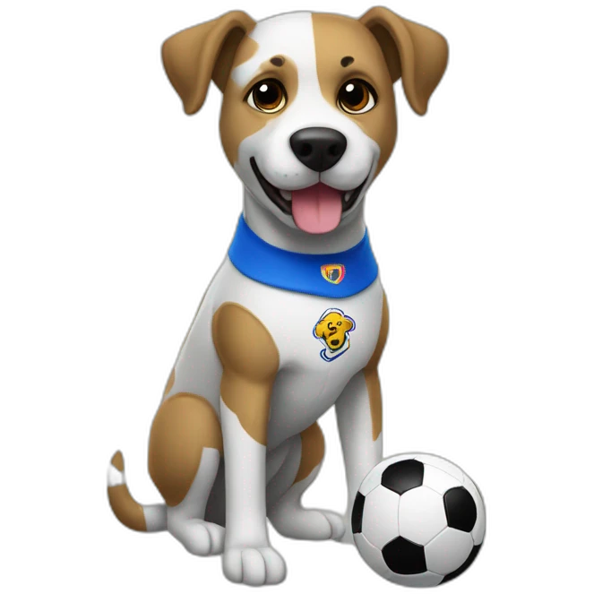 Mascota cybor perrito jugadora de football FcMobile emoji