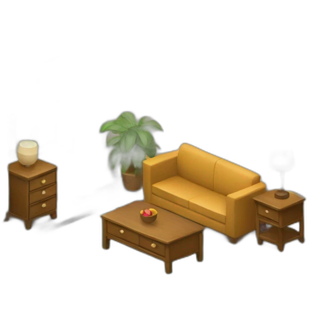 furniture isometric view emoji