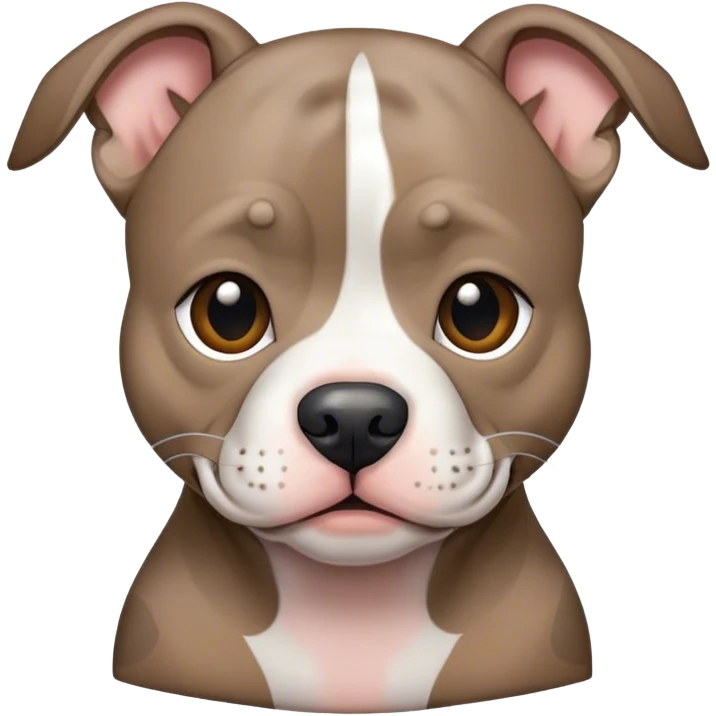 Grey and tan brindle pocket pitbull dog emoji
