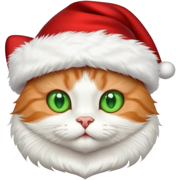 Cat with Santa hat emoji