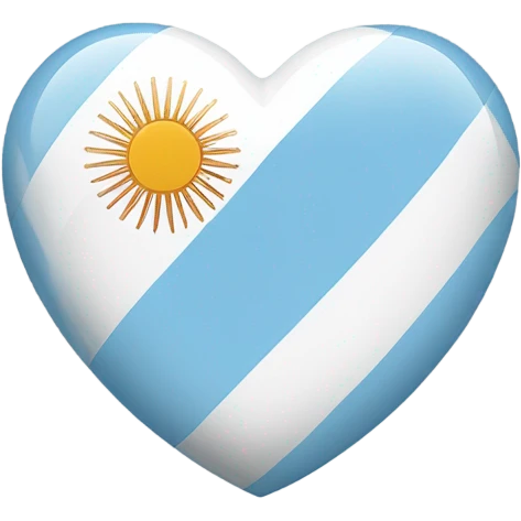 heart with argentina flag emoji