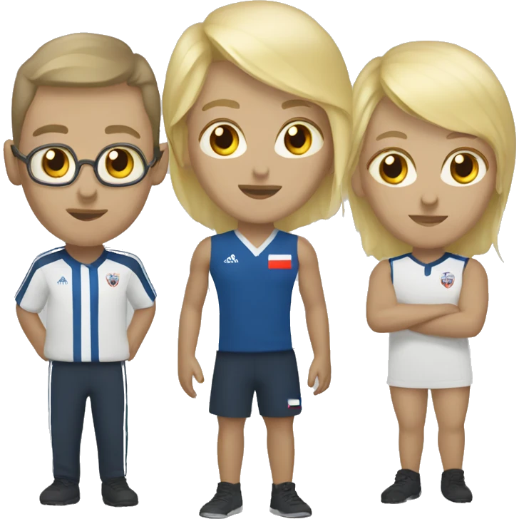 team 3 person in Russia emoji